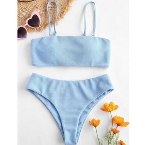 ZAFUL bandeau bikini- Light blue